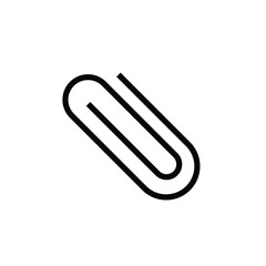 Obraz premium Paper clip icon. Simple outline style. Document clip, staple clip, fastener clip, page clamp clip, office clip, icon. vector illustration. 