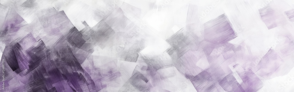 Fototapete Abstract pencil strokes design showcasing gray and purple hues with textured patterns and soft transitions