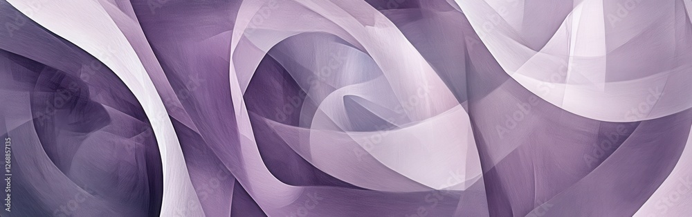 Poster Abstract gray pencil strokes create fluid patterns with depth and movement