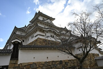 Fototapeta premium Himeji Castle, the Historic White Heron Castle in Japan