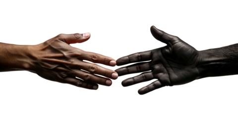 Close-Up of Gentle Hands Holding a Delicate Flower.Strong and Weathered Hands of an Elderly Artisan.AI generated