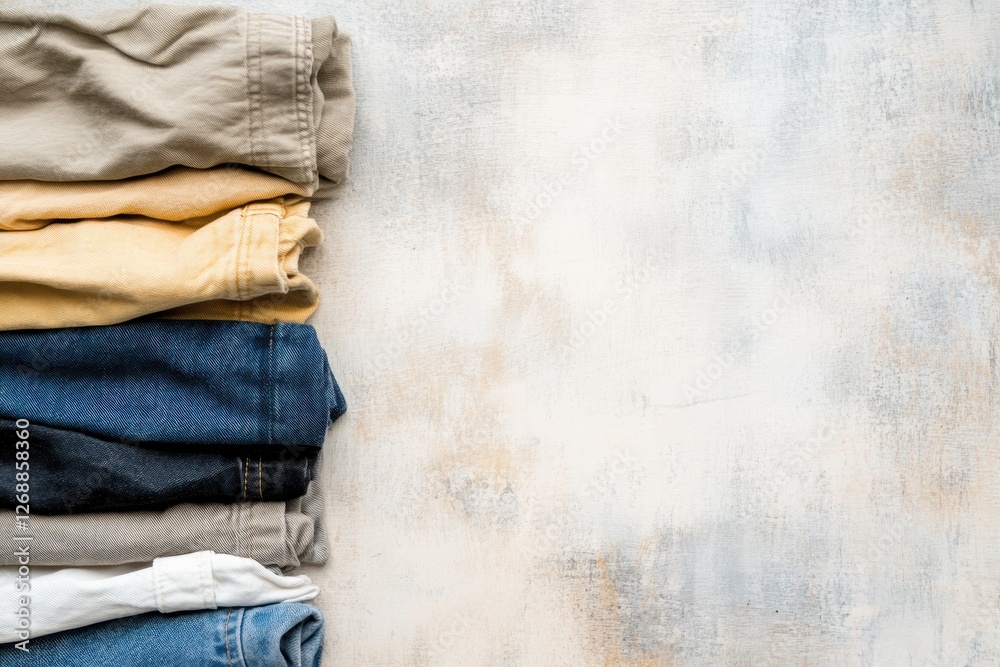 Poster comparison of dirty and clean clothes showcasing the appeal of freshly laundered garments with room 