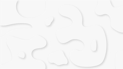 abstract white background with random geometric shape and golden stroke