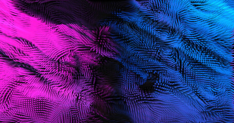 Colorful abstract texture created with Gradient flow and 3D structure imitate the movement of liquid or wind. Vibrant colors, volumetric waves and digital noise create a sense of depth and dynamics. I