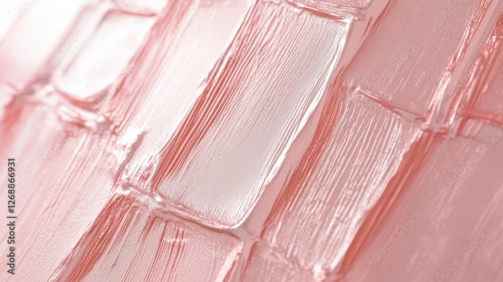 Poster soft pencil strokes create a textured backdrop in pastel coral shades for an artistic display