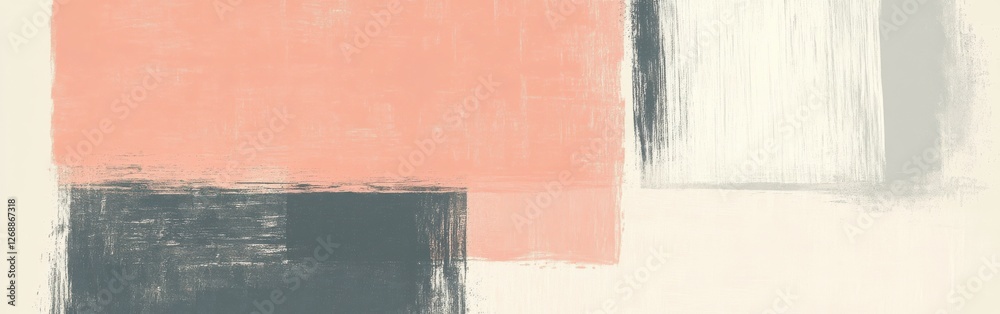 Poster Creative exploration of negative space design with pencil on textured canvas during an art session