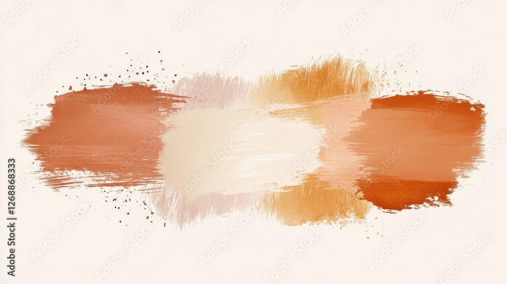Poster elegant pencil strokes and watercolor washes create a soft, textured composition with torn edges