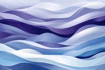 Fototapeta premium Abstract waves flow with varying shades of blue and white