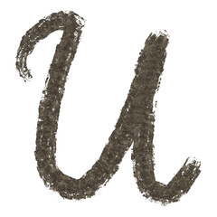 English Written Language U alphabet letter