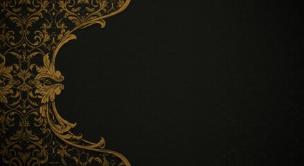 gold floral background