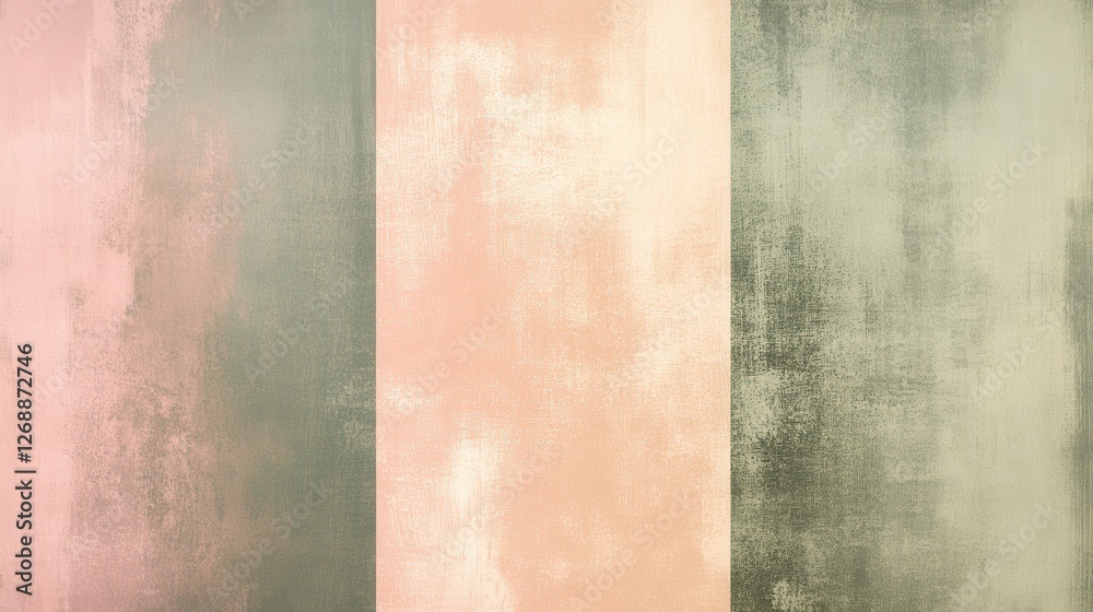 Poster Smooth gradient background shifting from soft pink to subtle green tones for modern design projects and aesthetics