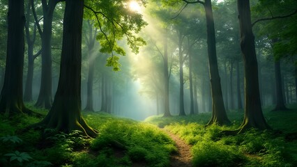Obraz premium Pristine Forest Ecosystem