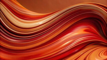 Abstract Red Orange Swirl Background