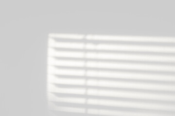 Shadow of the window on a gray background. Horizontal orientation, 3D rendering, overlay effect for photo
