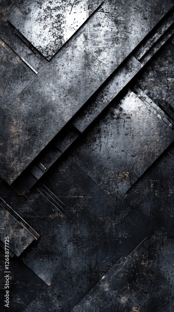 Poster industrial textures create a gritty backdrop with layered metallic surfaces and striking contrasts i