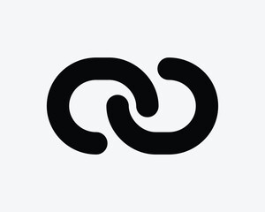 Link Attach Attachment Chain Linking Linkage Connected Connect Lock Icon Sign Symbol Illustration Vector Graphic SVG