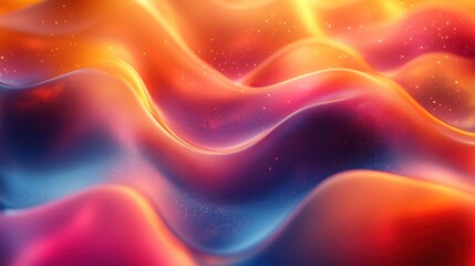 Abstract Liquid Flow.  A mesmerizing abstract digital art piece with glowing, undulating waves of liquid, creating a captivating and ethereal visual experience. The colors are vibrant.