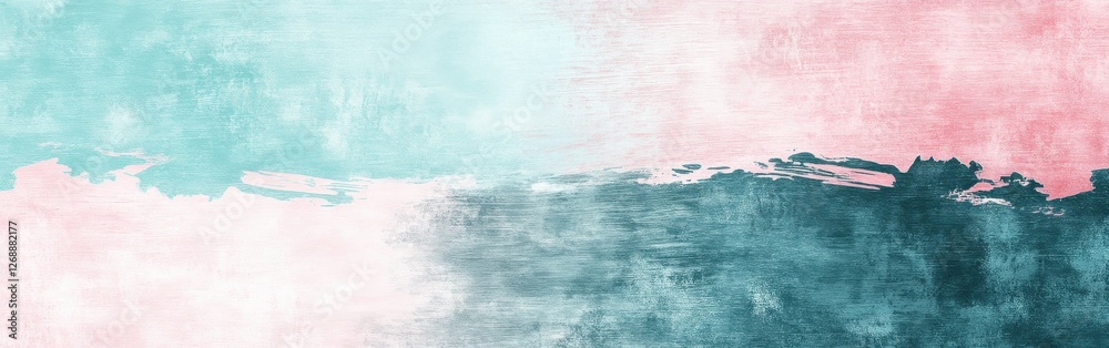 Aufkleber Gradient of soft pencil strokes with torn borders creating a pastel abstract composition