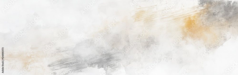 Poster minimalist artwork featuring a white background with faint pencil and subtle color blends in a seren