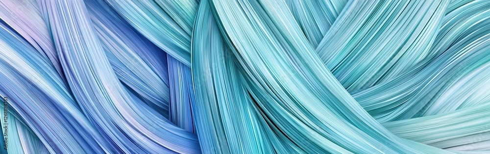 Poster elegant pastel blue pencil strokes intertwine to create a stunning abstract design with depth and mo