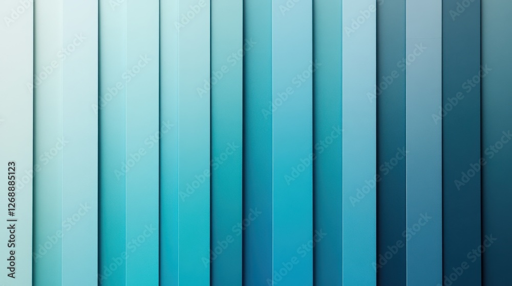 Poster elegant gradient design showcasing a blend of blue hues in smooth transitions for modern decor and a
