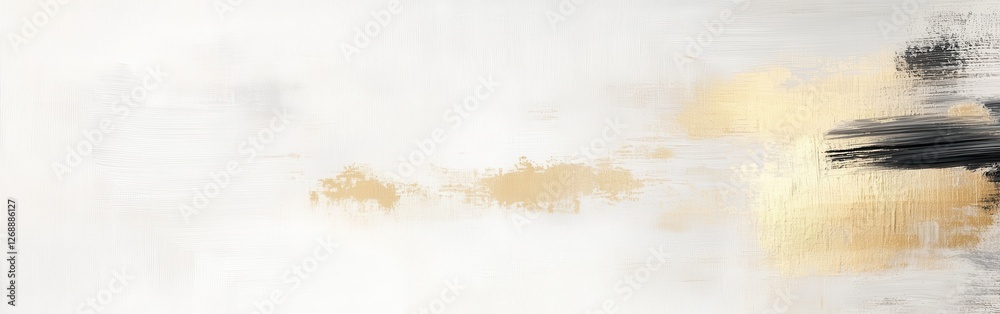 Poster abstract canvas art with muted gold accents creating a serene and elegant atmosphere for modern deco