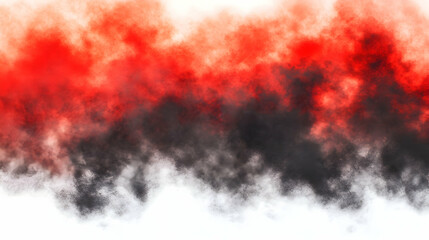 Red and black smoke cloud abstract background
