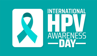 International HPV Awareness Day background banner or poster design template. observed every year in March. Holiday concept. Use to any Template, card, poster, placard, template.