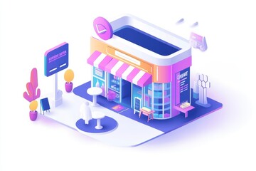 Fototapeta premium Online Ecommerce Shopping Website Or Store, 