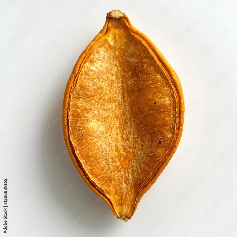 Poster roasted pumpkin seed illuminated by soft light highlighting its texture and shape