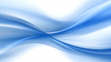 Abstract blue wave design, white background, website header