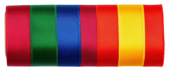 Vibrant Background of Red Green Blue Yellow Colored Stripes with a Shiny Texture