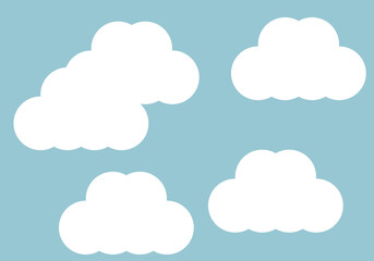 Obraz premium Cielo azul con nubes de día