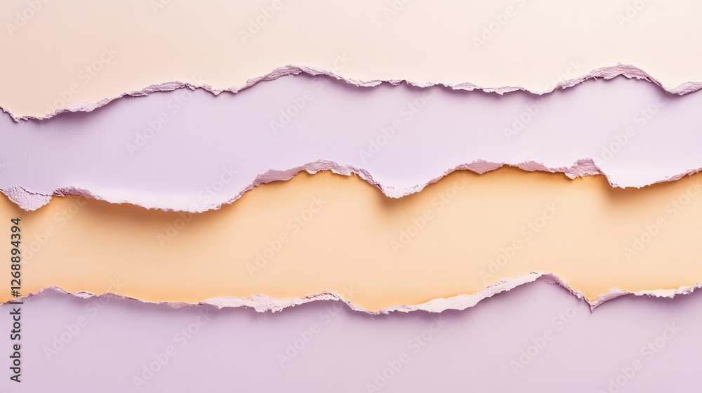 Poster creative backdrop with soft pencil strokes and torn borders in pastel hues for artistic projects