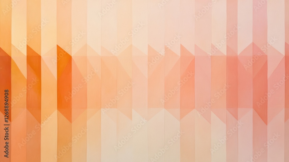 Poster Beautiful pastel gradient fill with smooth transition and geometric pattern highlighting soft hues and subtle textures