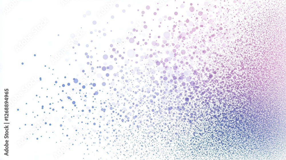 Aufkleber Soft pastel lilac merging into powder blue with delicate dots creating a dreamy gradient effect