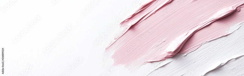 Aufkleber soft pink and white paint textures on a minimalist background create a calming aesthetic suitable fo