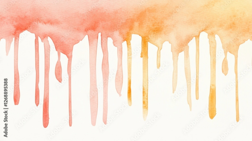 Poster Gradient of minimalist pencil strokes in warm tones creating a soothing artistic expression for design