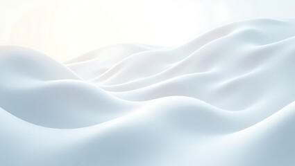 Fototapeta premium Stylish and modern minimalist seamless white wave texture pattern background with monochromatic color scheme. Abstract White Wave Forms background