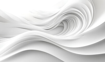 Minimalist seamless white wave texture pattern background with monochromatic color scheme