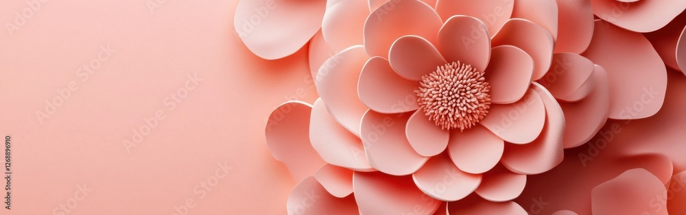 Poster elegant pink flowers gracefully arranged against a muted monochromatic background creating a serene 