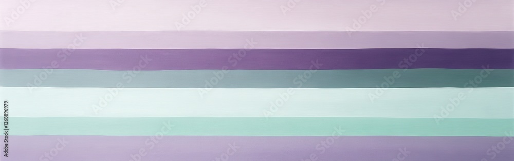 Poster Elegant lavender and mint horizontal stripes create a calming visual effect in a minimalist design