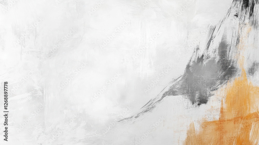 Aufkleber Abstract white composition created with soft pencil showcasing gentle gradients and subtle textures in a calming and ethereal aesthetic