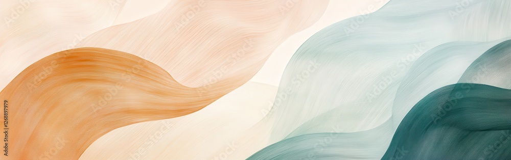 Leinwandbilder soft strokes create an abstract composition with gentle hues and fluid motions in a creative display