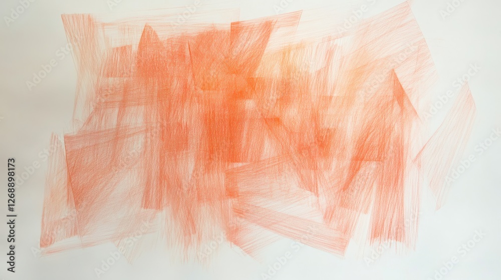 Aufkleber abstract composition of pencil strokes showcases dynamic textures and vibrant interplay of colors in