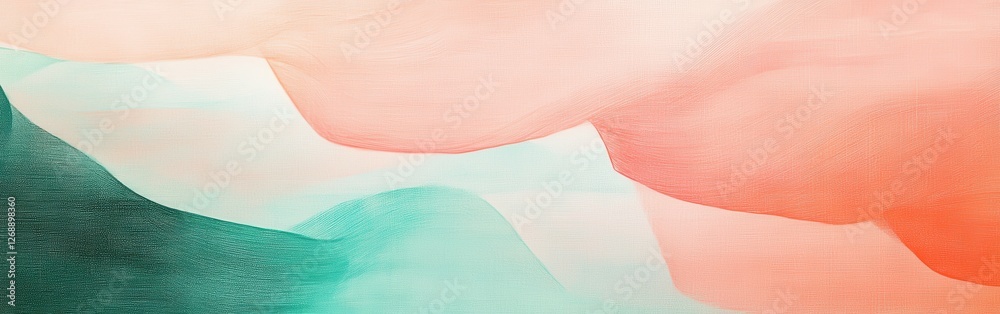 Poster Abstract pencil strokes form layered textures in soft pastel colors creating a harmonious visual experience