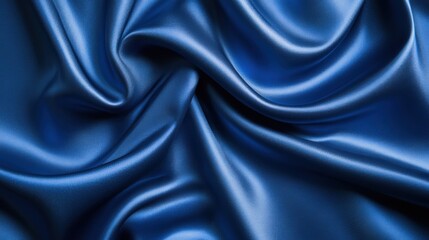 Fototapeta premium Soft blue waves flow like silk, creating an abstract textured backdrop