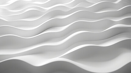 Obraz premium Stylish and modern minimalist seamless white wave texture pattern background with monochromatic color scheme. Abstract White Wave Forms background
