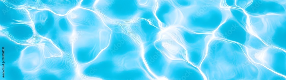 Fototapete Captivating abstract background with swirling mesmerizing patterns and glistening reflections in a tranquil serene pool of crystal clear shimmering water