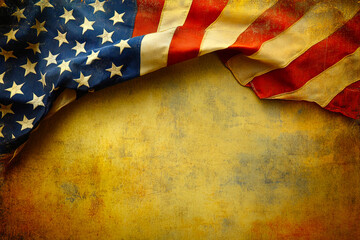 Obraz premium Vintage American Flag Background